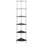 6-stufiges Regal aus schwarzem Hartglas, 30 x 30 x 160 cm von vidaXL, Bücherregale und Regale - Ref: Foro24-249522, Preis: 58...