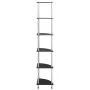 6-stufiges Regal aus schwarzem Hartglas, 30 x 30 x 160 cm von vidaXL, Bücherregale und Regale - Ref: Foro24-249522, Preis: 56...