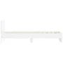 White engineered wood bed frame with headboard 90x200 cm by , Beds and slatted bases - Ref: Foro24-838624, Price: 106,02 €, D...