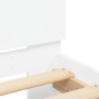 Weißer Bettrahmen aus Holzwerkstoff mit Kopfteil 90 x 200 cm von , Betten und Lattenroste - Ref: Foro24-838624, Preis: 99,89 ...