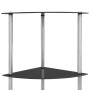 6-stufiges Regal aus schwarzem Hartglas, 30 x 30 x 160 cm von vidaXL, Bücherregale und Regale - Ref: Foro24-249522, Preis: 58...
