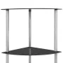 6-stufiges Regal aus schwarzem Hartglas, 30 x 30 x 160 cm von vidaXL, Bücherregale und Regale - Ref: Foro24-249522, Preis: 56...