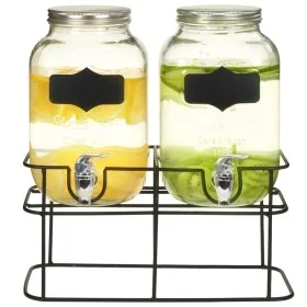 Drink dispensers with support 2 units glass 2 x 4 L by vidaXL, Beverage dispensers - Ref: Foro24-50830, Price: 47,18 €, Disco...