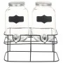 Drink dispensers with support 2 units glass 2 x 4 L by vidaXL, Beverage dispensers - Ref: Foro24-50830, Price: 48,09 €, Disco...