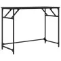 Escritorio de madera de ingeniería y acero negro 100x45x76 cm de , Escritorios - Ref: Foro24-842266, Precio: 51,97 €, Descuen...
