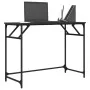 Escritorio de madera de ingeniería y acero negro 100x45x76 cm de , Escritorios - Ref: Foro24-842266, Precio: 51,97 €, Descuen...