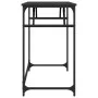 Escritorio de madera de ingeniería y acero negro 100x45x76 cm de , Escritorios - Ref: Foro24-842266, Precio: 51,97 €, Descuen...