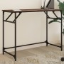 Engineered wood and steel brown oak desk 100x45x76 cm by , Desks - Ref: Foro24-842270, Price: 51,00 €, Discount: %