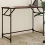 Schreibtisch aus Ingenieurholz und Stahl Eiche braun 100x45x76 cm von , Schreibtische - Ref: Foro24-842270, Preis: 51,00 €, R...