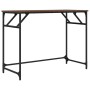 Engineered wood and steel brown oak desk 100x45x76 cm by , Desks - Ref: Foro24-842270, Price: 51,00 €, Discount: %