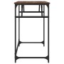 Engineered wood and steel brown oak desk 100x45x76 cm by , Desks - Ref: Foro24-842270, Price: 51,00 €, Discount: %