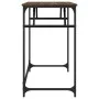 Schreibtisch aus Ingenieurholz und Stahl Eiche braun 100x45x76 cm von , Schreibtische - Ref: Foro24-842270, Preis: 51,00 €, R...