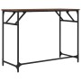 Engineered wood and steel brown oak desk 100x45x76 cm by , Desks - Ref: Foro24-842270, Price: 51,00 €, Discount: %