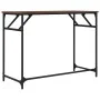 Schreibtisch aus Ingenieurholz und Stahl Eiche braun 100x45x76 cm von , Schreibtische - Ref: Foro24-842270, Preis: 51,00 €, R...