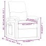 Light gray fabric massage chair by , Electric massage chairs - Ref: Foro24-348469, Price: 233,64 €, Discount: %