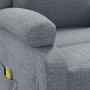 Sillón de masaje tela gris claro de , Sillones de masaje eléctricos - Ref: Foro24-340936, Precio: 234,40 €