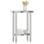 Stainless steel kitchen work table 55x30x85 cm by , Restoration - Ref: Foro24-376450, Price: 119,38 €, Discount: %