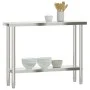 Küchenarbeitstisch aus Edelstahl 110x30x85 cm von , Wiederherstellung - Ref: Foro24-376452, Preis: 157,17 €, Rabatt: %