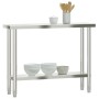 Küchenarbeitstisch aus Edelstahl 110x30x85 cm von , Wiederherstellung - Ref: Foro24-376452, Preis: 161,06 €, Rabatt: %