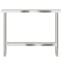Küchenarbeitstisch aus Edelstahl 110x30x85 cm von , Wiederherstellung - Ref: Foro24-376452, Preis: 157,17 €, Rabatt: %