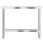 Küchenarbeitstisch aus Edelstahl 110x30x85 cm von , Wiederherstellung - Ref: Foro24-376452, Preis: 161,06 €, Rabatt: %