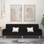 Two-seater black fabric sofa bed by , Sofas - Ref: Foro24-375760, Price: 270,97 €, Discount: %