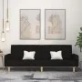 Two-seater black fabric sofa bed by , Sofas - Ref: Foro24-375760, Price: 290,91 €, Discount: %
