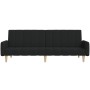 Two-seater black fabric sofa bed by , Sofas - Ref: Foro24-375760, Price: 270,97 €, Discount: %