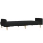 Two-seater black fabric sofa bed by , Sofas - Ref: Foro24-375760, Price: 270,97 €, Discount: %