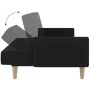 Two-seater black fabric sofa bed by , Sofas - Ref: Foro24-375760, Price: 290,91 €, Discount: %