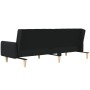 Two-seater black fabric sofa bed by , Sofas - Ref: Foro24-375760, Price: 270,97 €, Discount: %