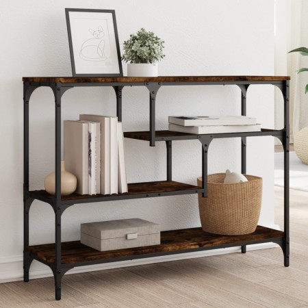Konsolentisch Holzwerkstoff Räuchereiche 100x30x75 cm von , Seitentische - Ref: Foro24-838915, Preis: 66,97 €, Rabatt: %
