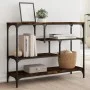 Engineered wood smoked oak console table 100x30x75 cm by , Side tables - Ref: Foro24-838915, Price: 66,05 €, Discount: %