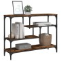 Mesa consola madera de ingeniería roble ahumado 100x30x75 cm de , Mesas auxiliares - Ref: Foro24-838915, Precio: 66,97 €, Des...