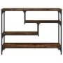 Engineered wood smoked oak console table 100x30x75 cm by , Side tables - Ref: Foro24-838915, Price: 66,05 €, Discount: %