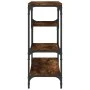 Engineered wood smoked oak console table 100x30x75 cm by , Side tables - Ref: Foro24-838915, Price: 66,05 €, Discount: %