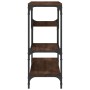 Engineered wood brown oak console table 100x30x75 cm by , Side tables - Ref: Foro24-838917, Price: 62,47 €, Discount: %