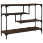 Engineered wood brown oak console table 100x30x75 cm by , Side tables - Ref: Foro24-838917, Price: 62,47 €, Discount: %