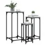 Stackable side tables 3 pieces engineered wood Sonoma gray by , Side tables - Ref: Foro24-838941, Price: 49,31 €, Discount: %