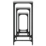 Stackable side tables 3 pieces engineered wood Sonoma gray by , Side tables - Ref: Foro24-838941, Price: 49,31 €, Discount: %