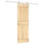Puerta corredera con herrajes madera maciza de pino 70x210 cm by , Doors - Ref: Foro24-3203026, Price: 177,69 €, Discount: %