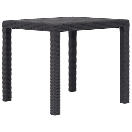 Brauner Gartentisch aus Kunststoff in Rattanoptik, 79 x 79 x 72 cm von vidaXL, Gartentische - Ref: Foro24-45603, Preis: 86,39...
