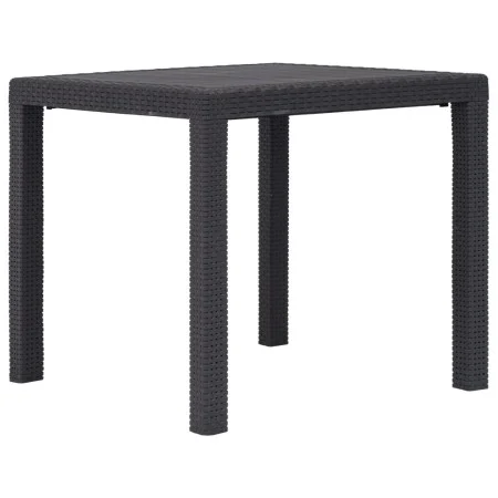 Brauner Gartentisch aus Kunststoff in Rattanoptik, 79 x 79 x 72 cm von vidaXL, Gartentische - Ref: Foro24-45603, Preis: 102,0...