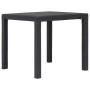 Brauner Gartentisch aus Kunststoff in Rattanoptik, 79 x 79 x 72 cm von vidaXL, Gartentische - Ref: Foro24-45603, Preis: 86,39...