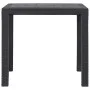 Brown rattan look plastic garden table 79x79x72 cm by vidaXL, Garden tables - Ref: Foro24-45603, Price: 95,54 €, Discount: %