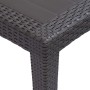 Brauner Gartentisch aus Kunststoff in Rattanoptik, 79 x 79 x 72 cm von vidaXL, Gartentische - Ref: Foro24-45603, Preis: 86,39...