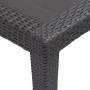 Brown rattan look plastic garden table 79x79x72 cm by vidaXL, Garden tables - Ref: Foro24-45603, Price: 95,54 €, Discount: %