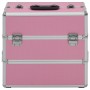 Maletín de maquillaje 37x24x35 cm aluminio rosa de vidaXL, Neceseres - Ref: Foro24-91838, Precio: 54,72 €, Descuento: %