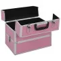 Makeup case 37x24x35 cm pink aluminum by vidaXL, toiletry bags - Ref: Foro24-91838, Price: 53,87 €, Discount: %
