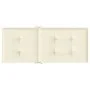 High back garden chair cushion 2 pcs cream fabric 120x50x3cm by , Cushions for chairs and sofas - Ref: Foro24-43181, Price: 4...